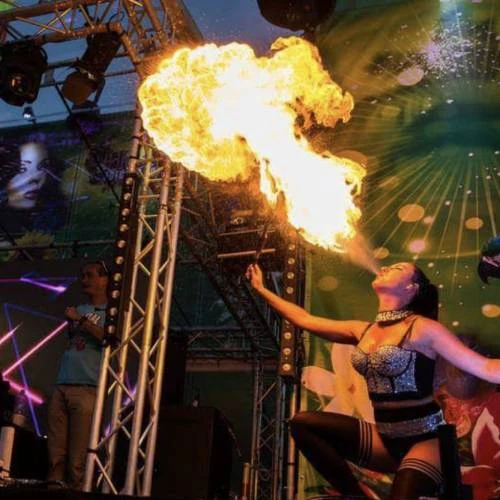 Fire breathing workshop in Amsterdam Stag
