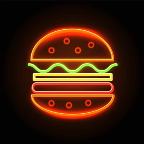 hamburgers and lasergame